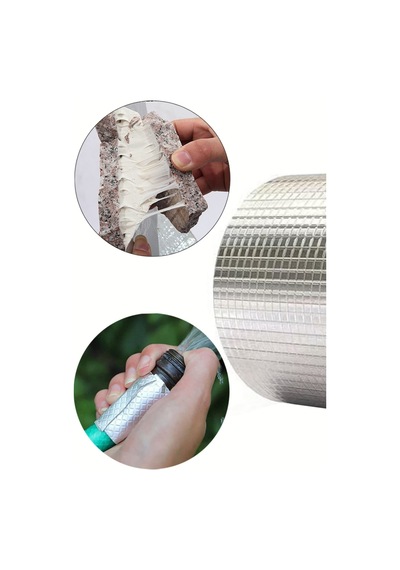 Tesisat Çatı Pencere Karavan Tekne Hortum Boru İzolasyon Tamir Bandı Sızdırmaz Sakız Bant 2 Mt 48mm