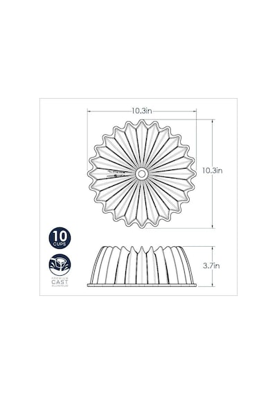 Nordicware Brillance Bundt Kek Kalıbı Gold