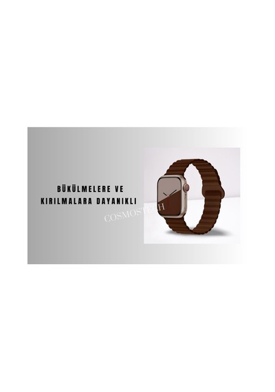 Apple Uyumlu Watch 42mm 44mm 45mm 49mm 1/2/3/4/5/6/se/7/8/ultra Akıllı Saat Magnetli Kordon Ve Kayışı Siyah