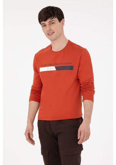 U.s. Polo Assn. Erkek Kiremit Sweatshirt 50290009-vr031 Kiremit U.s. Polo Assn. Erkek Kiremit Sweatshirt 50290009-vr031 Kiremit