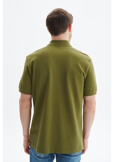 AR-MA Arma Erkek Regular Fit Basic % 100 Pamuk Pike Polo Yaka Tişört Y29374354502 Yeşil