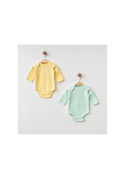 Eslenza Bebek 2'li Bady Zıbın - Sarı Ve Mint Yeşili