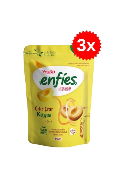 Yayla Freeze Dried Çıtır Çıtır Kayısı 20 Gr X 3 Adet 20 G