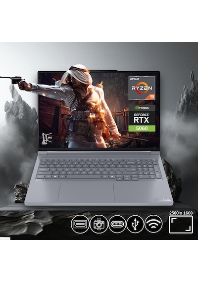 Lenovo ThinkBook Gen 6 IRL 21U00013TX-ATL8 64 GB 2 TB NVMe SSD 8 GB RTX5060 16" Free Dos Dizüstü Bilgisayar