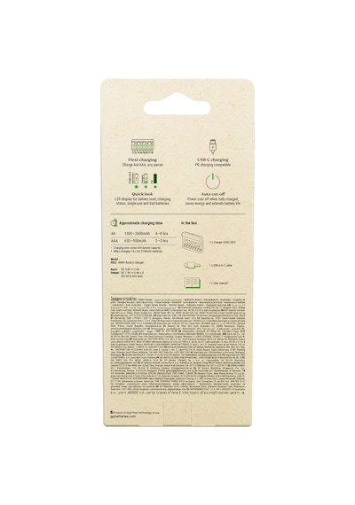 Gp E822 Usb Pilsiz Şarj Cihazı 8 Adet Aa Ve/veya Aaa İçin