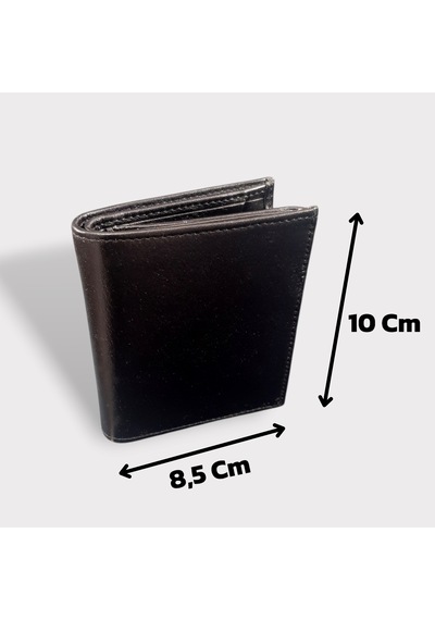 Gvnbag Hakiki Deri Erkek Bozuk Para Gözlü Siyah Mini Cüzdan Gvn-0116 Siyah