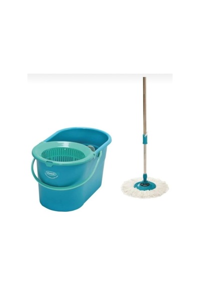 Fix Mop Set Döner Başlıklı Sıkma Sistemli Pratik Temizlik Seti Mt-17