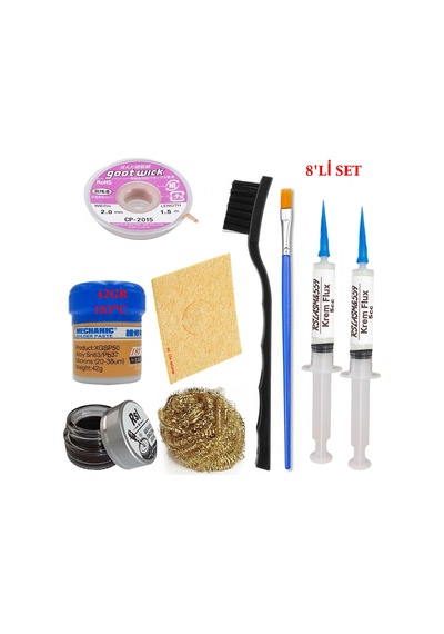Mechanic Krem Lehim 183 C 42gr Havya Uc Temizleme Flux Lehim Toplama Cp-2015 Lehim Emme Teli Seti05