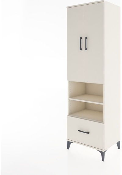 Hyperion Dolap 3 Raflı Tek Çekmeceli Tek Askılı 60x44x195 Aytaşı-aytaşı Aytası