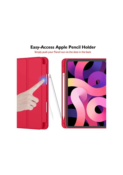 Apple Uyumlu iPad, Air 11inç M2 2024 Kılıf Kalem Bölmeli Smart Case A2902 A2903 A2904