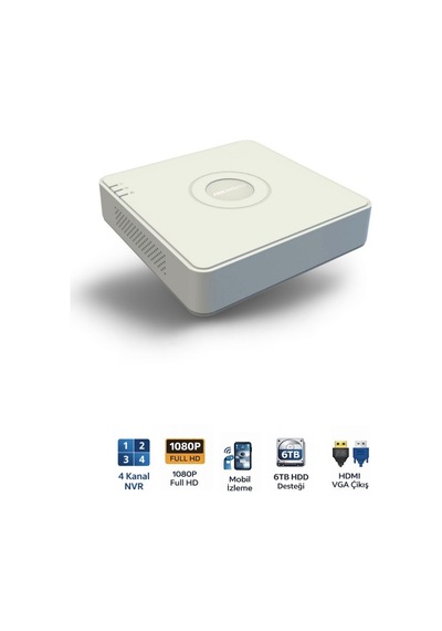 Ds-7104nı-q1 4 Kanal Nvr 60mbps Bant Genişliği