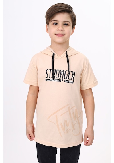 Toontoy Kids Toontoy Erkek Çocuk Strenger Always Baskılı Tişört Bej
