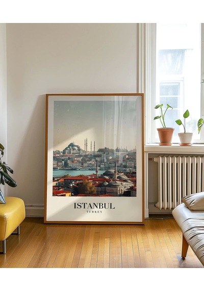 Çerçevesiz Poster Timeless Istanbul Skyline