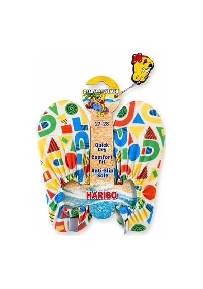 Haribo Lisanslı Geometrik Desenli Çocuk Deniz Ayakkabısı Sarı