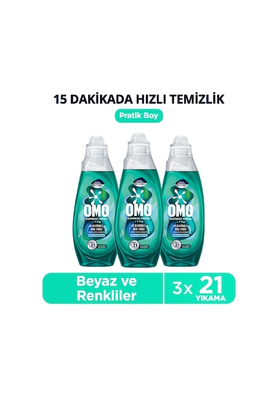 Express Fresh Kötü Koku Karşıtı Renkliler&beyazlar Sıvı Çamaşır Deterjanı 840 Ml X3 Diğer