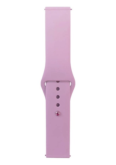 Zore Gear S2 Band Serisi 20mm Klasik Kordon Silikon Strap Kayış-mor