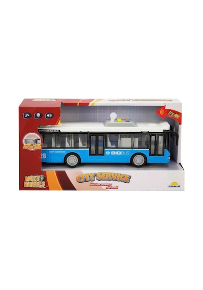 3537 Sun-yfn-mxx-1 16 Şehir Otobüsü 28 Cm Ses Işık Fr 3a Çok Renkli