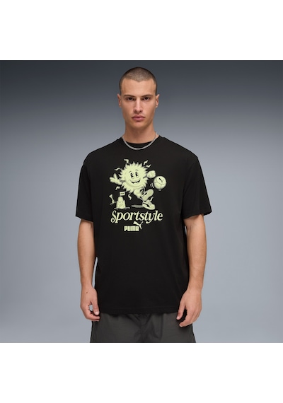 Puma Graphic Erkek Siyah T-shirt 691781