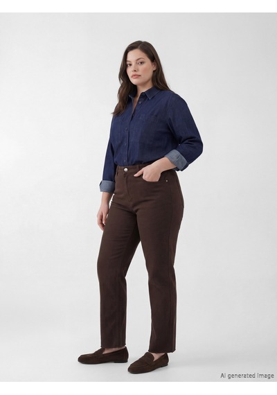 Lcw Comfort Kahverengi Flare Kadın Jean Pantolon