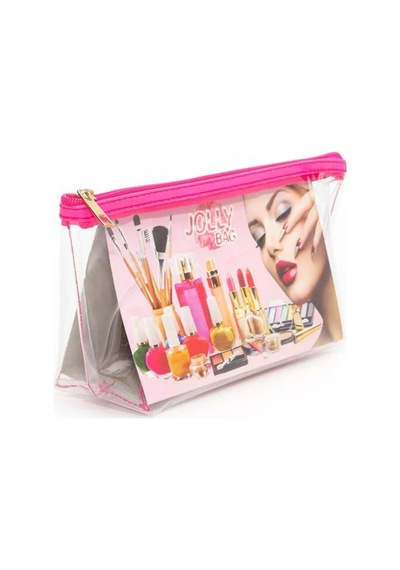 Jolly Tekli Orta Boy Şeffaf Makyaj Çantası 25cmx12cmx8cm Diğer
