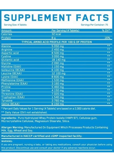Everbuıld Amino Whey Hydro / 300 Tabs