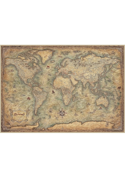 Educa 3000 Parça Dünya Haritası Puzzle - 19567 - Map Of The World