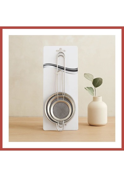 Bezos 3'lü Mini Tel Süzgeç Seti 5-7-8 Cm Metal Çerçeve Erdotıca Çok Renkli