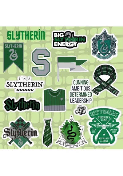 Harry Potter - Slytherin Sticker Seti Laptop Notebook Telefon Etiket