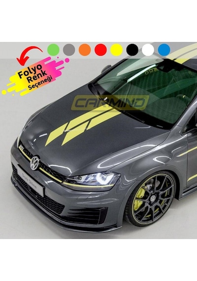 Vw Golf Gtı Dark Shine Ön Kaput Sticker