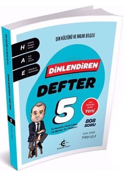 Eker Test 5.Sınıf Din Kültürü ve Ahlak Bilgisi Dinlendiren Defter