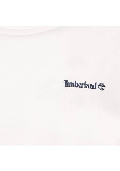 Timberland Small Linear Logo Print Tee Beyaz Erkek T-shirt-15423