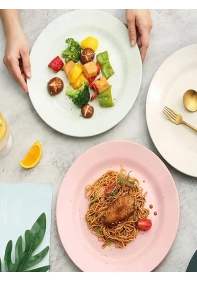 İstoç Türk 12 Adet Beyaz Melamin Büyükboy Servis Tabağı 25 Cm Sığ Tabak Günlük Kullanım Için Hesaplı Tabak Çok Renkli