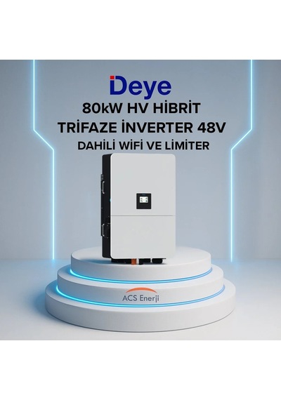Lexron Deye 80kw Hibrit Trifaze İnvertör Hv