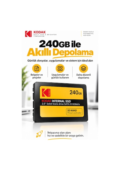 X150 240gb 2.5 İnç Sata Iıı Ssd 520 Mb/s Okuma 500 Mb/s Yazma Hızlı Ssd