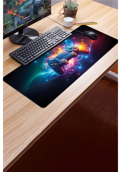 Sonictouch Klavye Mousepad 32x70cm Dikişsiz Pürüzsüz Sıvı Geçirmez Kaymaz Taban Enerji Modu