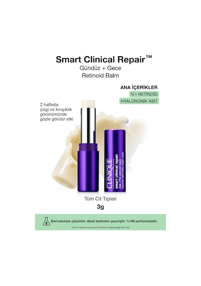 Smart Clinical Repair Çizgi Ve   Gündüz+gece %1 Retinoid Balm 3g Hyalüronik Asit