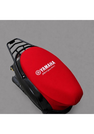 Yamaha Kırmızı Penye Motorsiklet Sele Kılıfı 1.kalite Likrali Penye Yıkanabilir