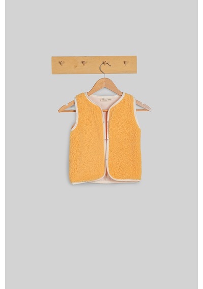 Luckka Heritage Puffy Astarlı Peluş Bebek Çocuk Yelek - Wellsoft Yelek - Ztpufyelek Turuncu