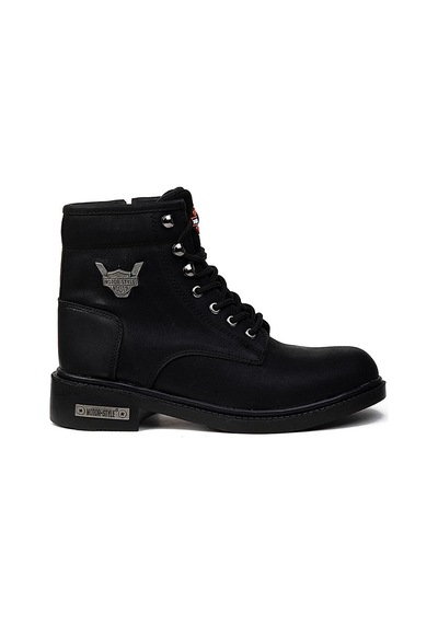 Kocamanlar Unisex Kışlık Uzun Dayanıklı Kauçuk Taban Bot Outdoor Postal Bot Siyah