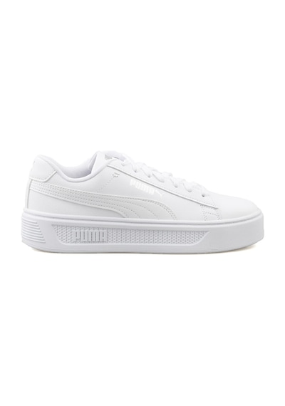 Puma Smash Platform Kadın  Beyaz / Gri Sneaker