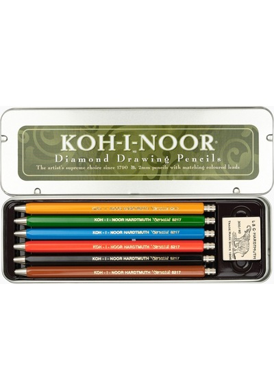 Koh-i Noor Set Of Mechanical Pencils 5217 6 Mavi