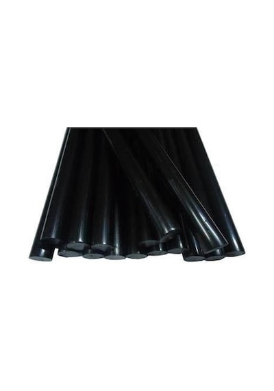 Silikon Çubuk 11.2 MM Kalın Siyah 30 CM - 5Adet