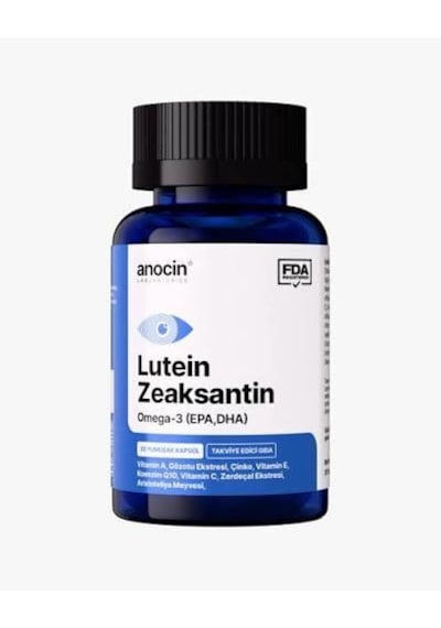 Anocin Lutein & Zeaksantin & Omega 3 & Vitamin A Complex 30 Kapsül