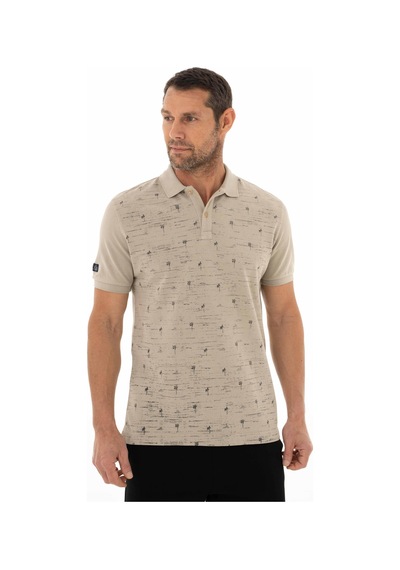 AR-MA Arma Erkek Regular Fit Parça Boyama Polo Yaka Tişört Y25374376101 Gri-bej G8 Gri