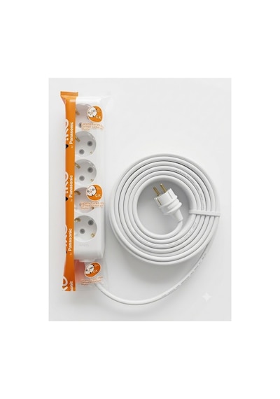 Viko 5'li Grup Priz, 5 Metre Uzatma Kablosu, 3x2,5mm Kalın Cca Kablo - Premium Kalite, Çocuk Korumalı, Terminal Ve Klemens Bağlantılı 5 M
