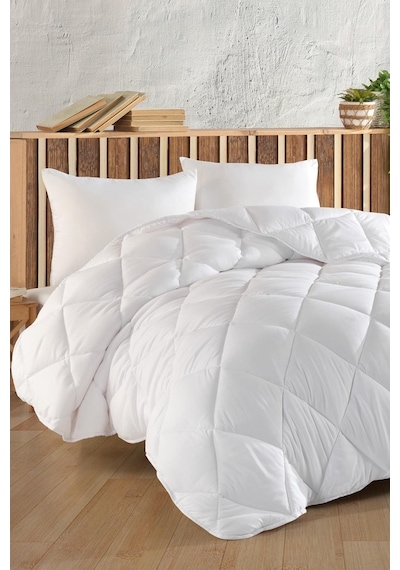 Comfort Line Çift Kişilik Silikon Yorgan + 2 Yastık Beyaz