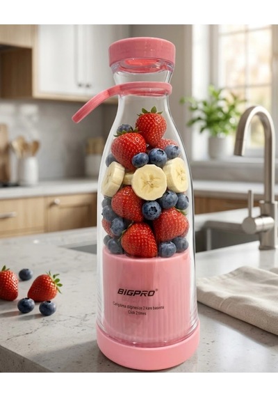 Usb Şarjlı Mini Blender Taşınabilir Smoothie Yapıcı Hafif Ve Pratik Tasarım