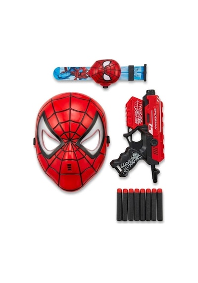 Harekete Geç, Dünyayı Kurtar Spider-man Maske, Saat Ve Dart Tabancası Seti