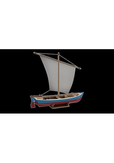 Türk Model 1/35 203 Yelkenli Sandal, 18 Cm. Ahşap Model Kiti-55345