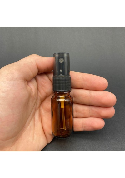 10 Ml Amber Cam Şişe Siyah Spreyli , 10cc Kahverengi Spreyli Boş Şişe X 6 Adet